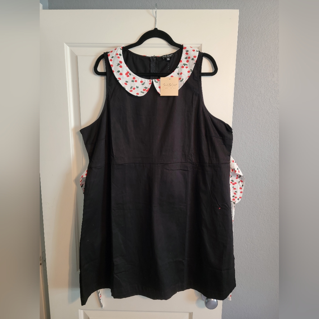 Vintage Style Cherry Dress ~ 100% Cotton